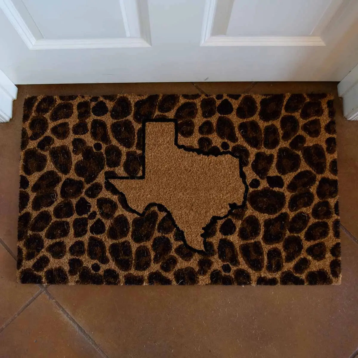 Texas Leopard Doormat