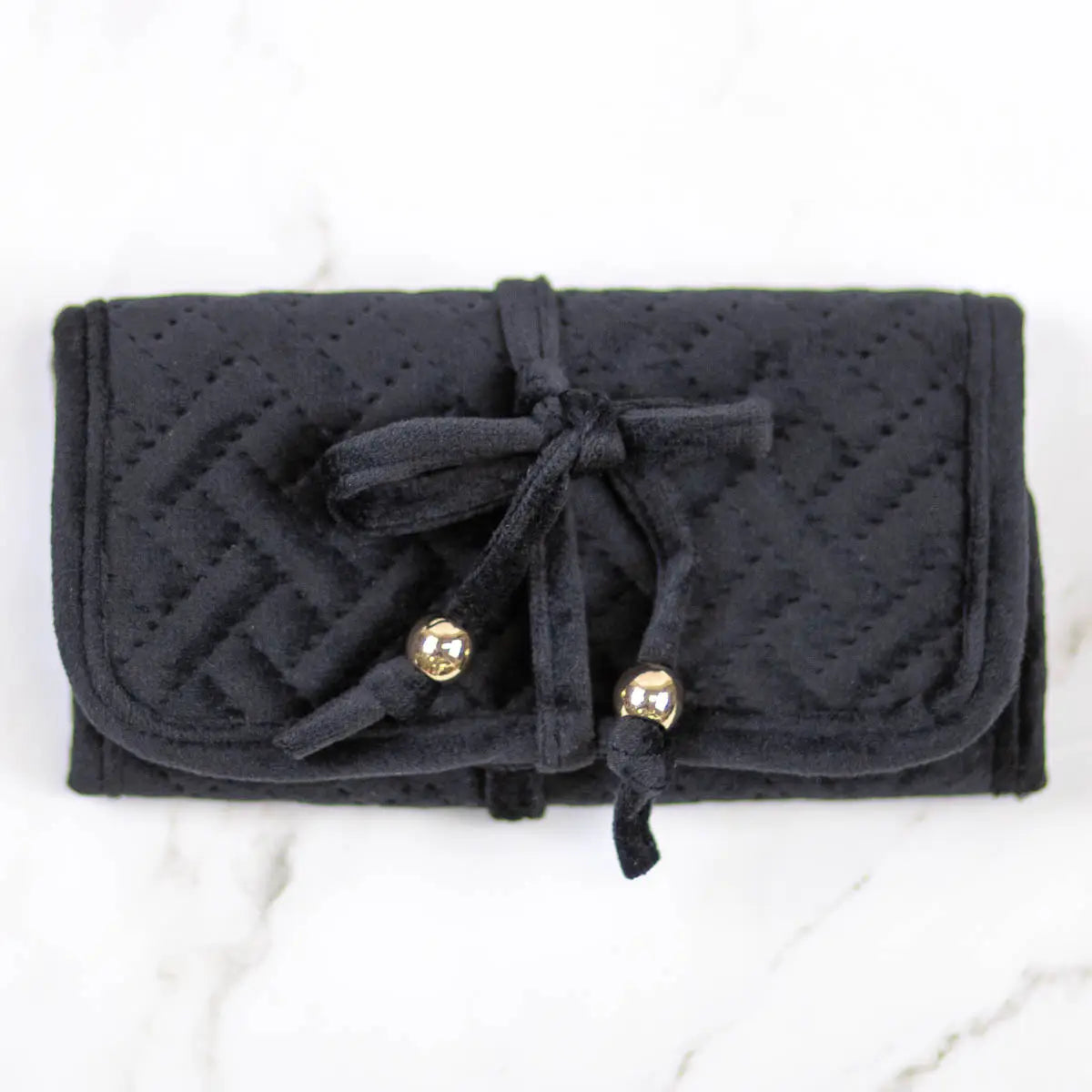 Quilted Favorite Things Jewelry Organizer - Black