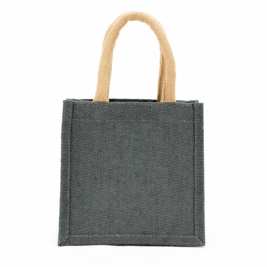 Jute Petite Gift Tote Gray 7x7x5