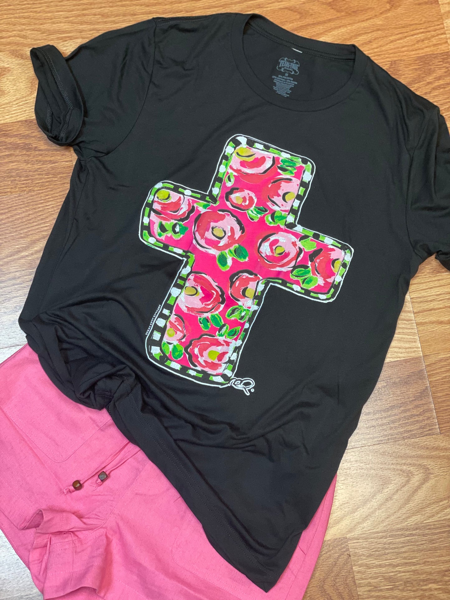 Texas True Flower Graphic CROSS Tee