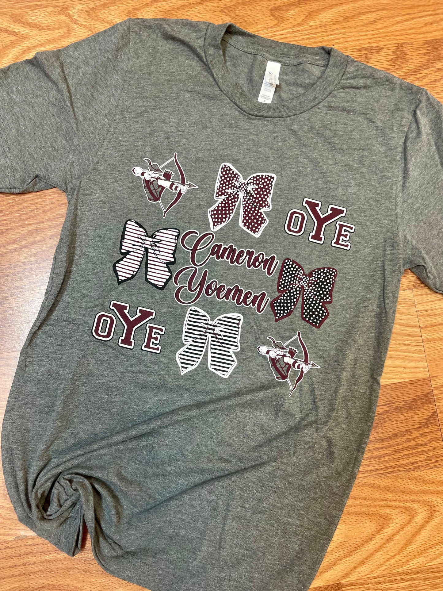 Cameron Yoemen Mascot & Bows Tee Youth