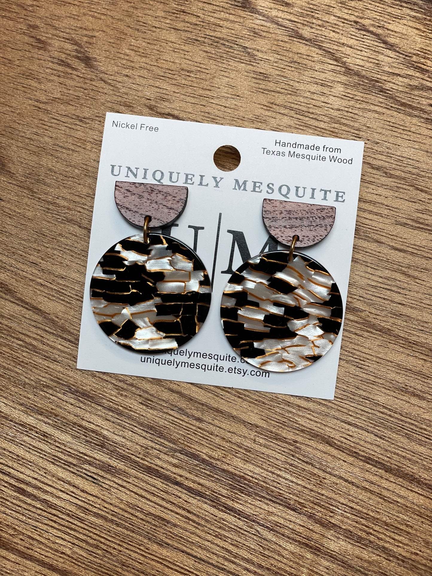 Uniquely Mesquite Deco Circle Earrings