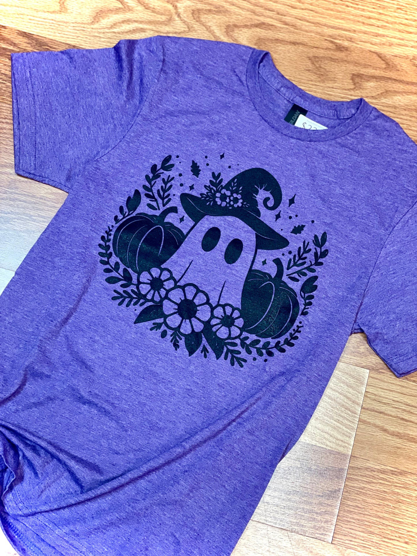 Purple Ghost Halloween Tee