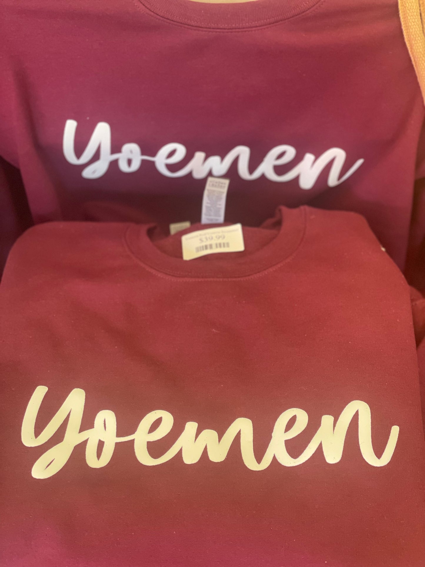 Yoemen Puff Cursive Sweatshirt