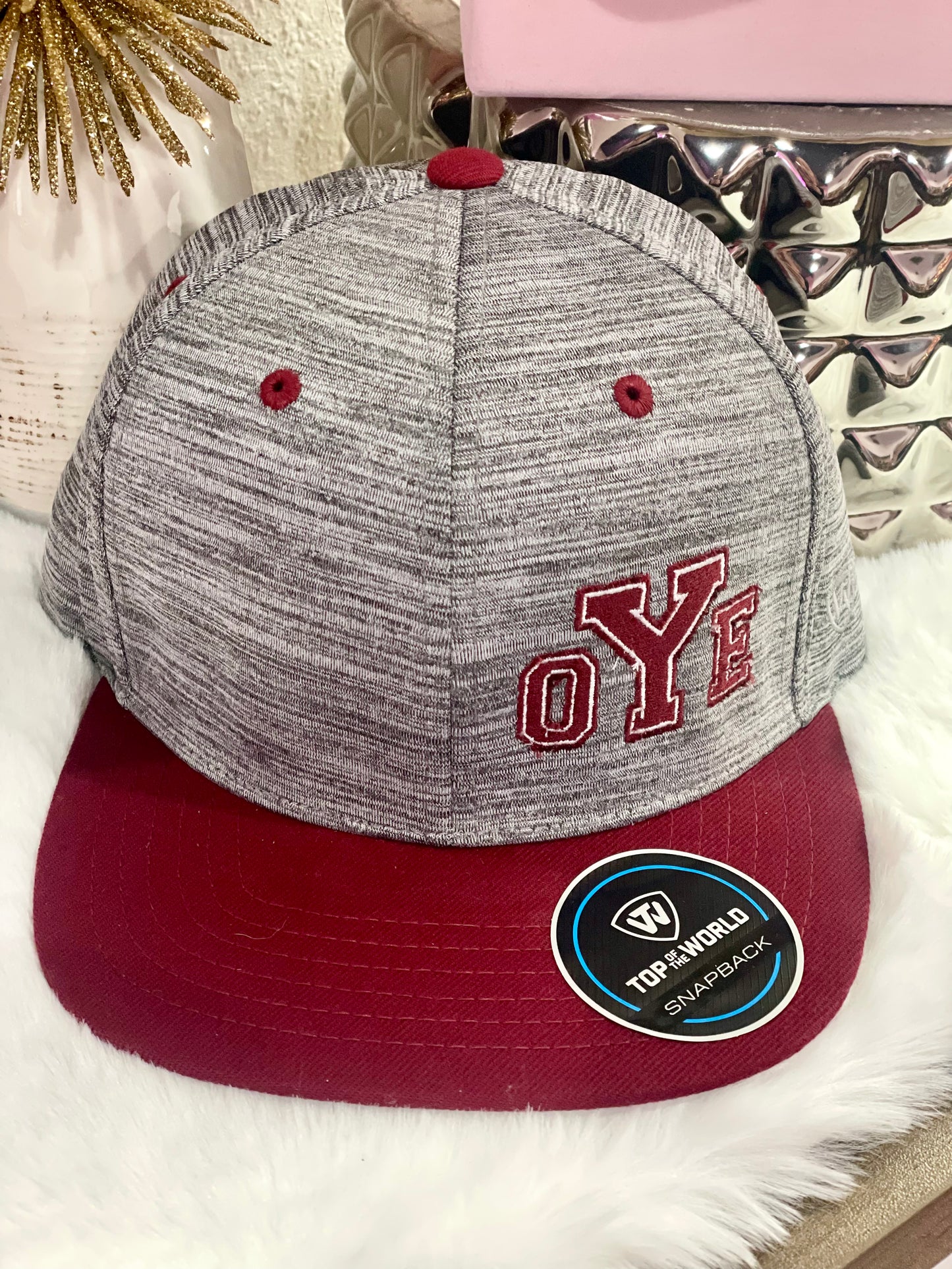 YOE Embroidered Snapback Cap