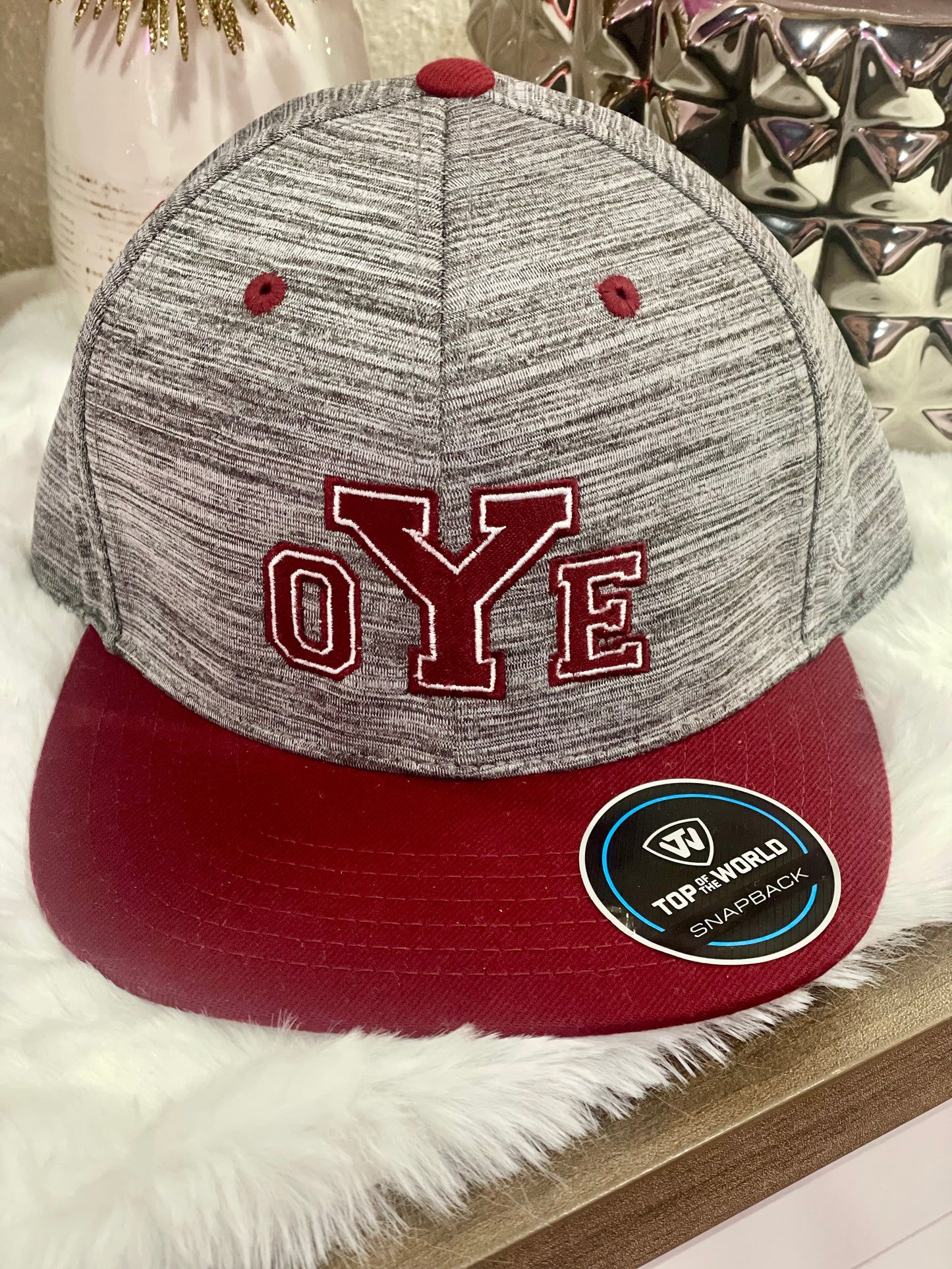YOE Embroidered Snapback Cap