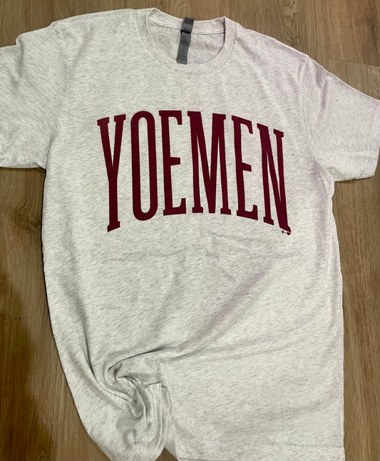 Simple Varsity YOEMEN Mascot Tee