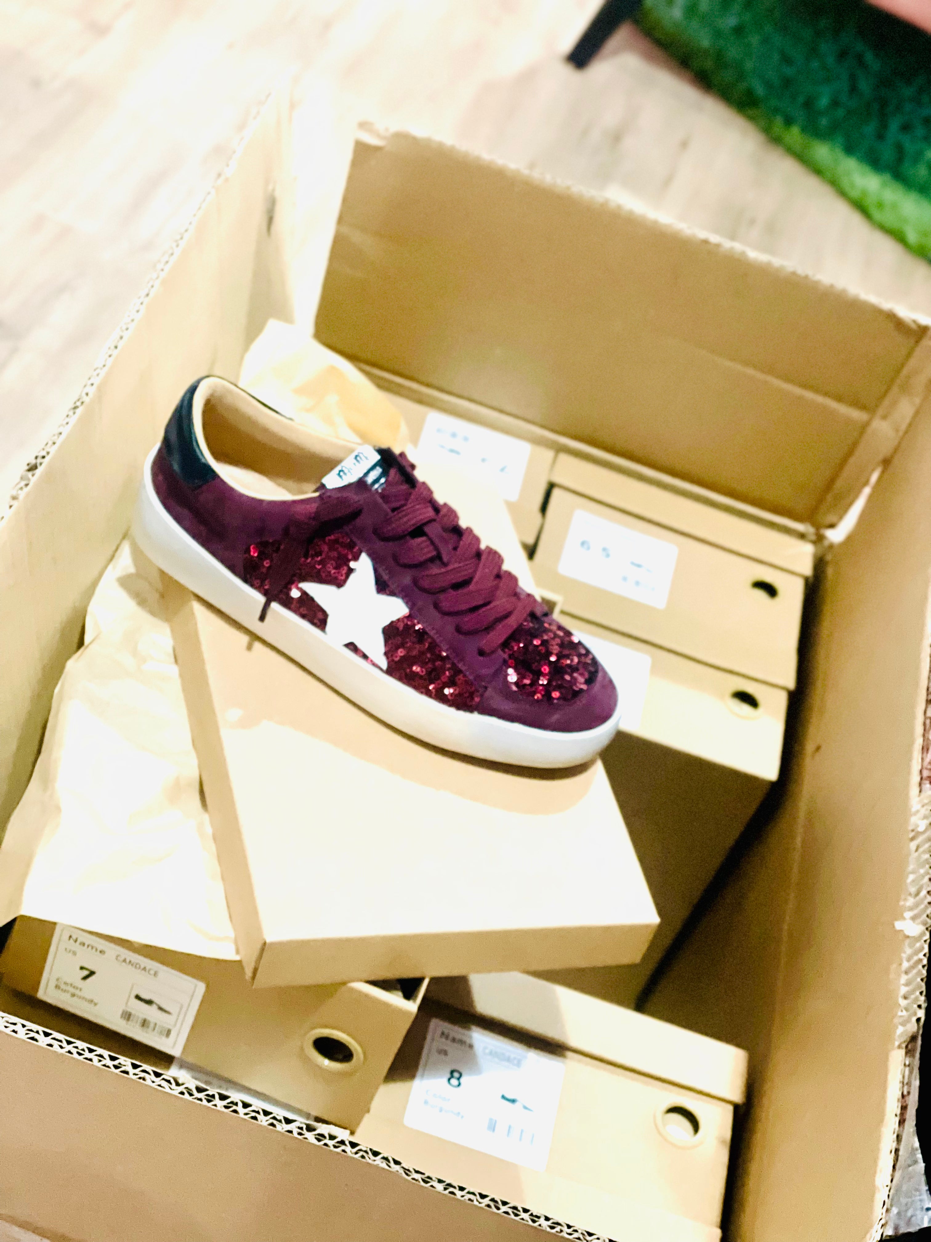 Glitter Star Sneakers
