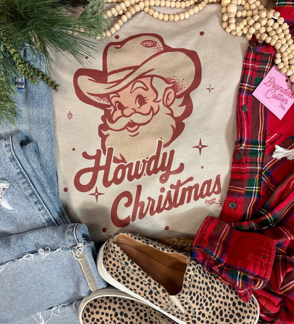 Howdy Christmas Santa Tee