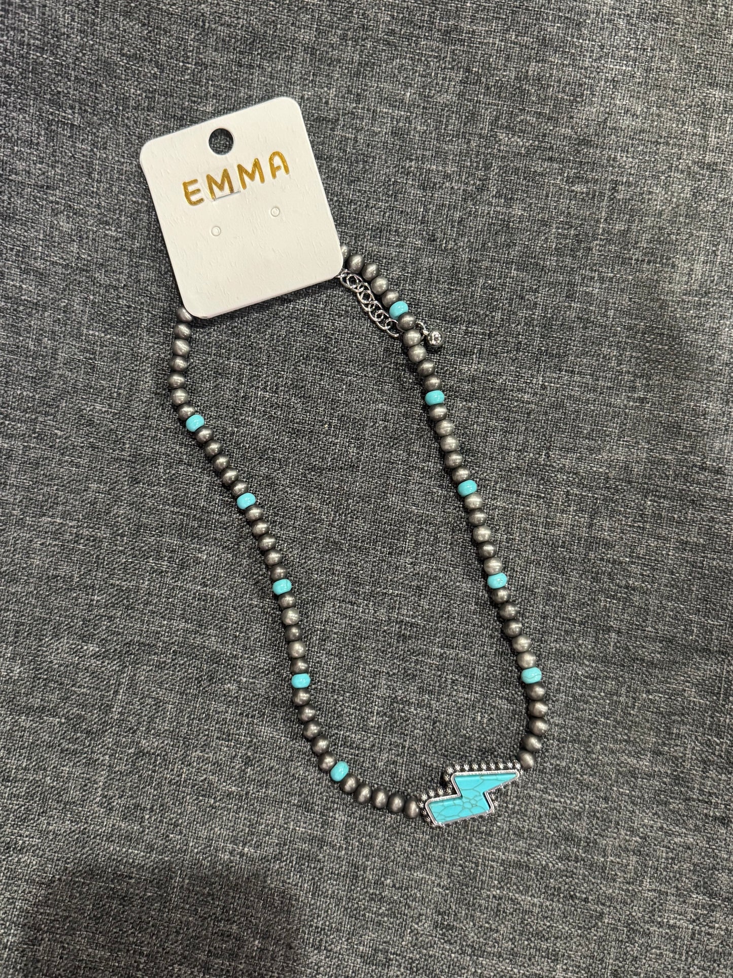 Lightening Bolt Navajo Necklace