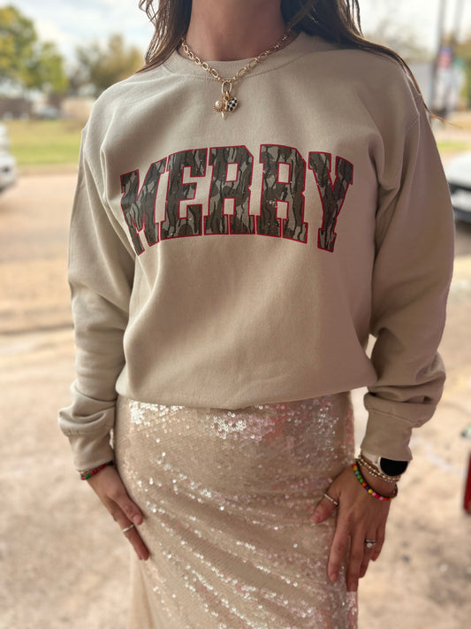 Merry Camo Sweatshirt