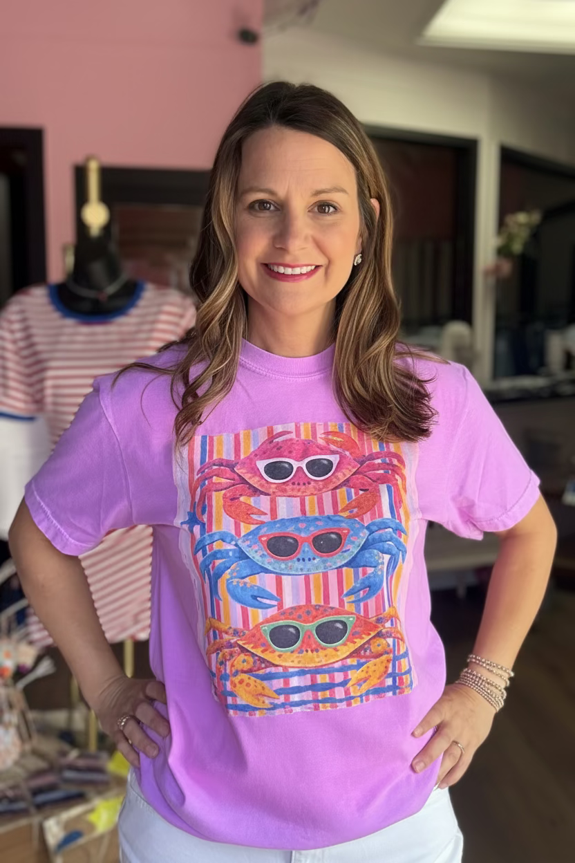 Cool Crabs & Stripes Tee