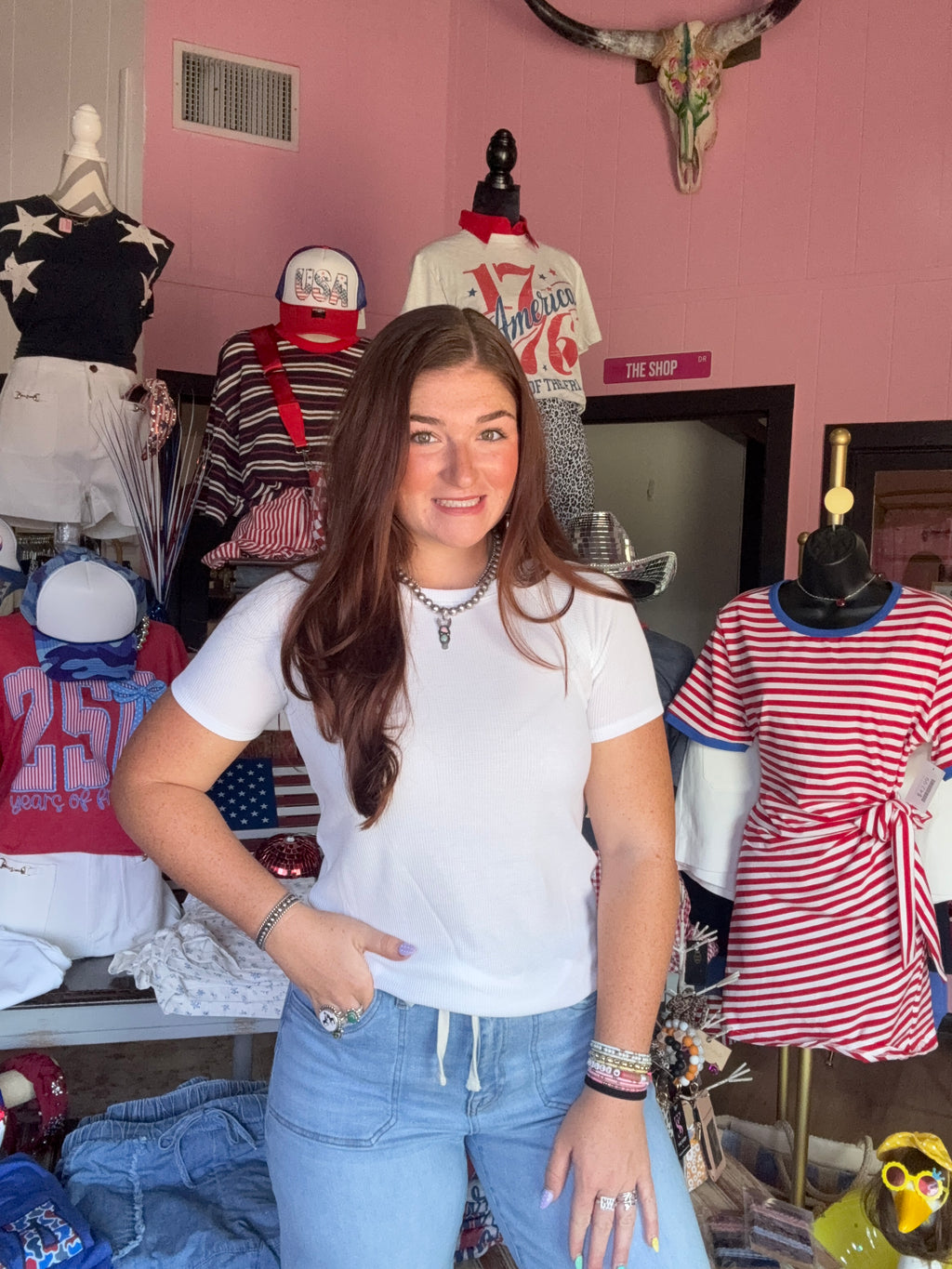 Baby Waffle Short Sleeve Top