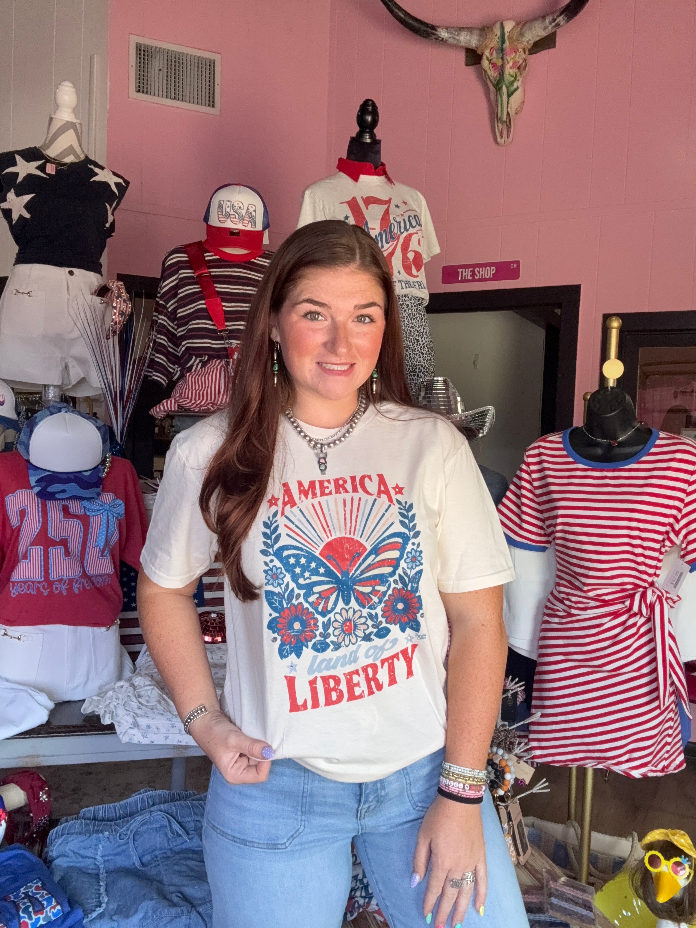 American Butterfly Tee