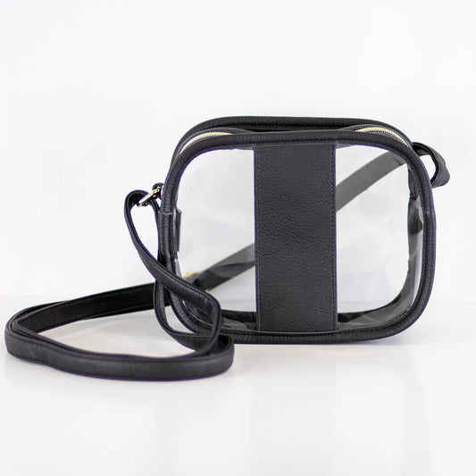 Emma Clear Black Crossbody Bag