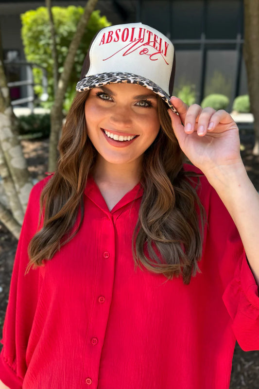Absolutely Not Leopard Hat