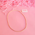 Beaded Blondes 3MM Gold Necklace in 18 inch
