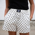 LULU MAC Polka Dot Boxers - White/Black