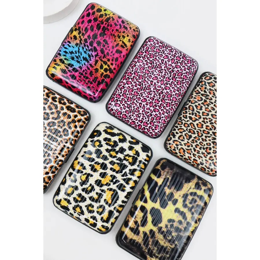 Leopard Print Ultra Slim Card Caddy