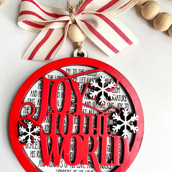 Joy To The World Christmas Ornament