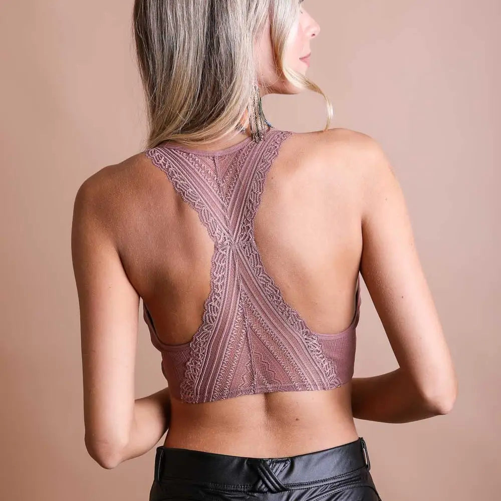 Whimsical Lace Racerback Bralette