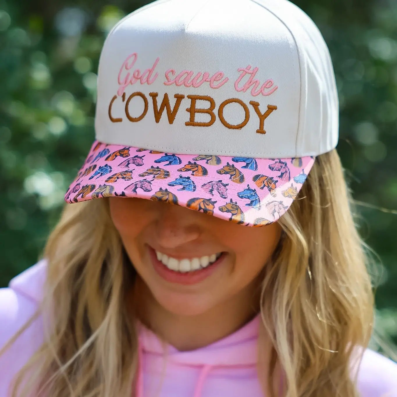 God Save The Cowboy Canvas Cap