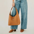 Haddie Hobo Brown Leather Bag