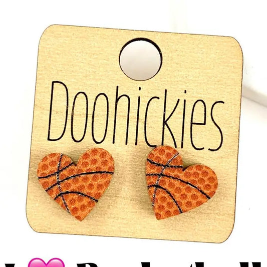 Doohickies Basketball Earring Studs