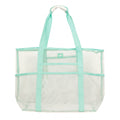 Grayton Beach Tote   White/Capri   16.5x15x8.5