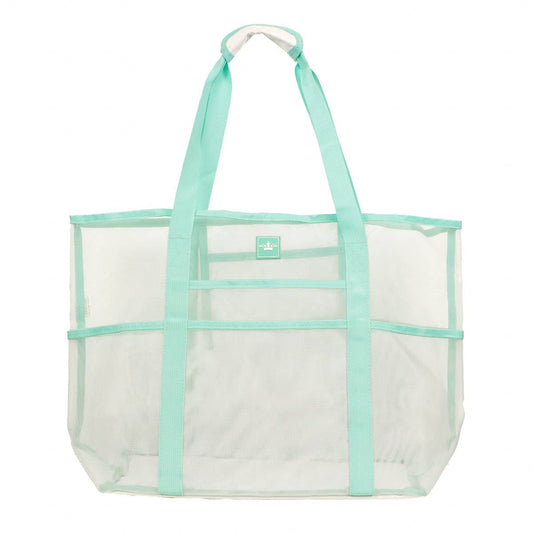 Grayton Beach Tote   White/Capri   16.5x15x8.5