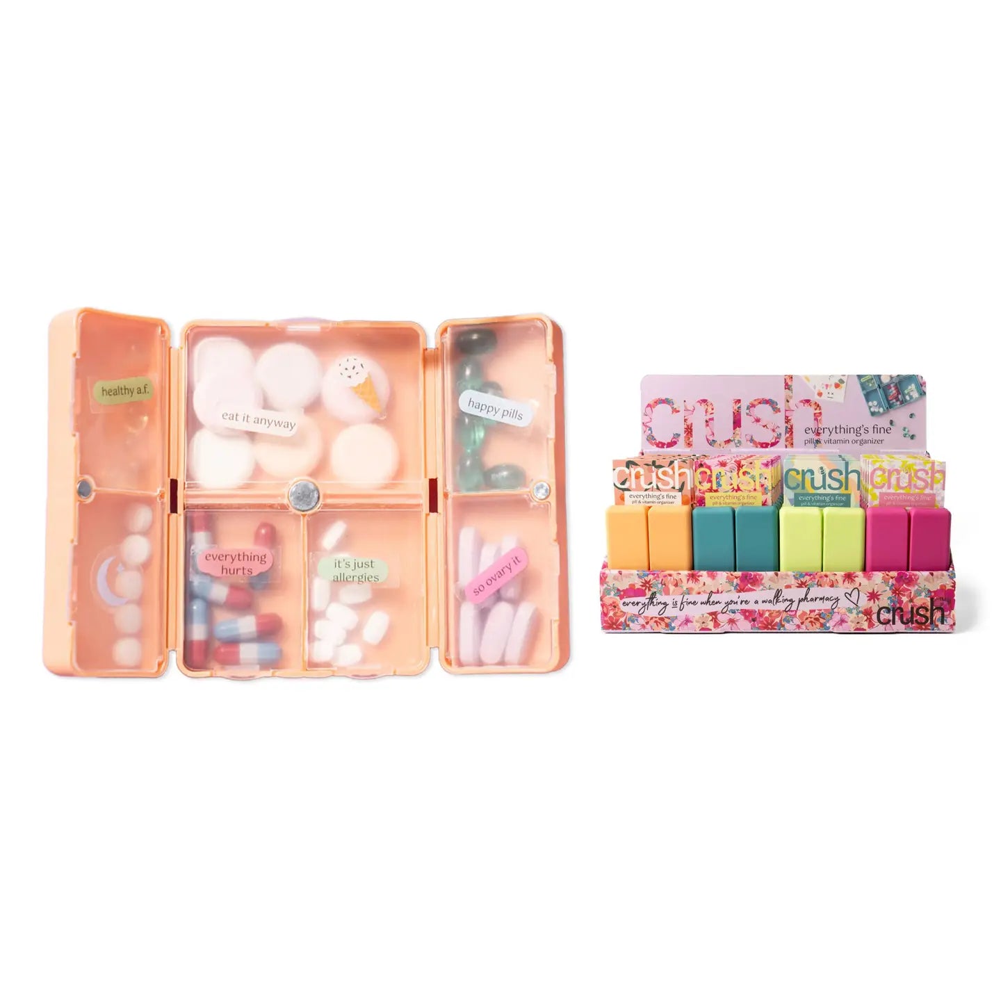Crush Everything Fine Pill & Vitamin Case