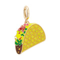 Crunchy Taco Enamel Pendant Charm