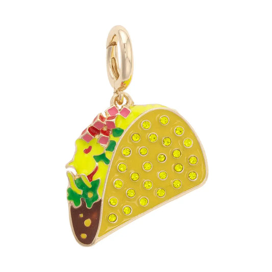 Crunchy Taco Enamel Pendant Charm
