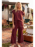 Scuba Contrast Stitch Lounge Set