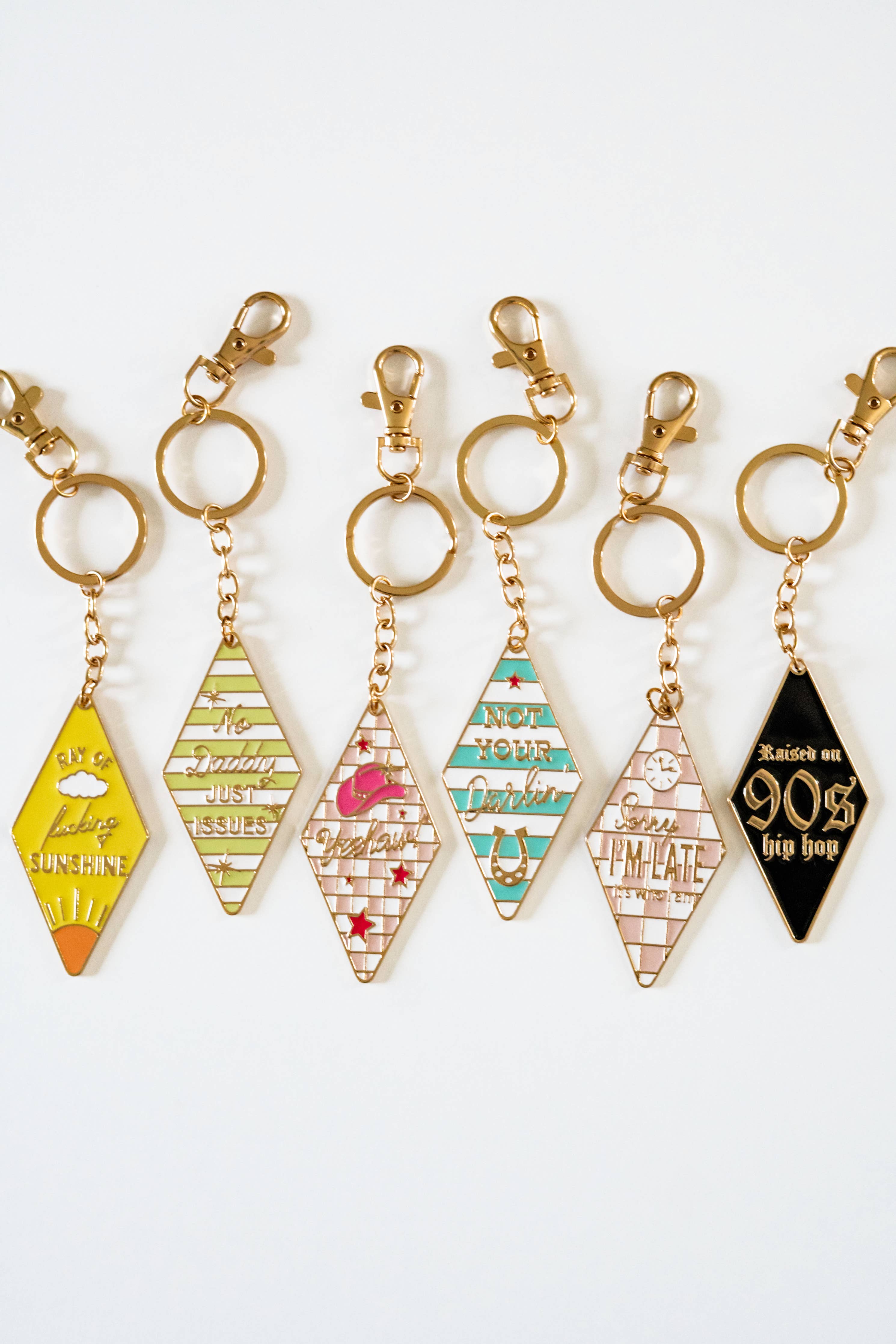 Bag Charm, Motel Keychain, Enamel Keychain, Retro keychain
