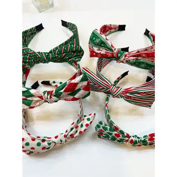 Christmas Themed Bow Headbands