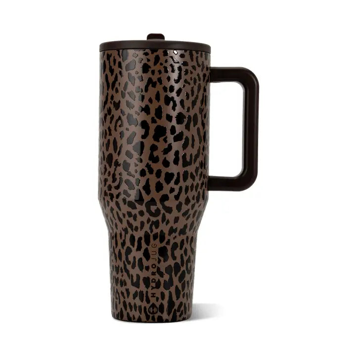 Brown Leopard 40oz HydroJug Traveler Tumbler