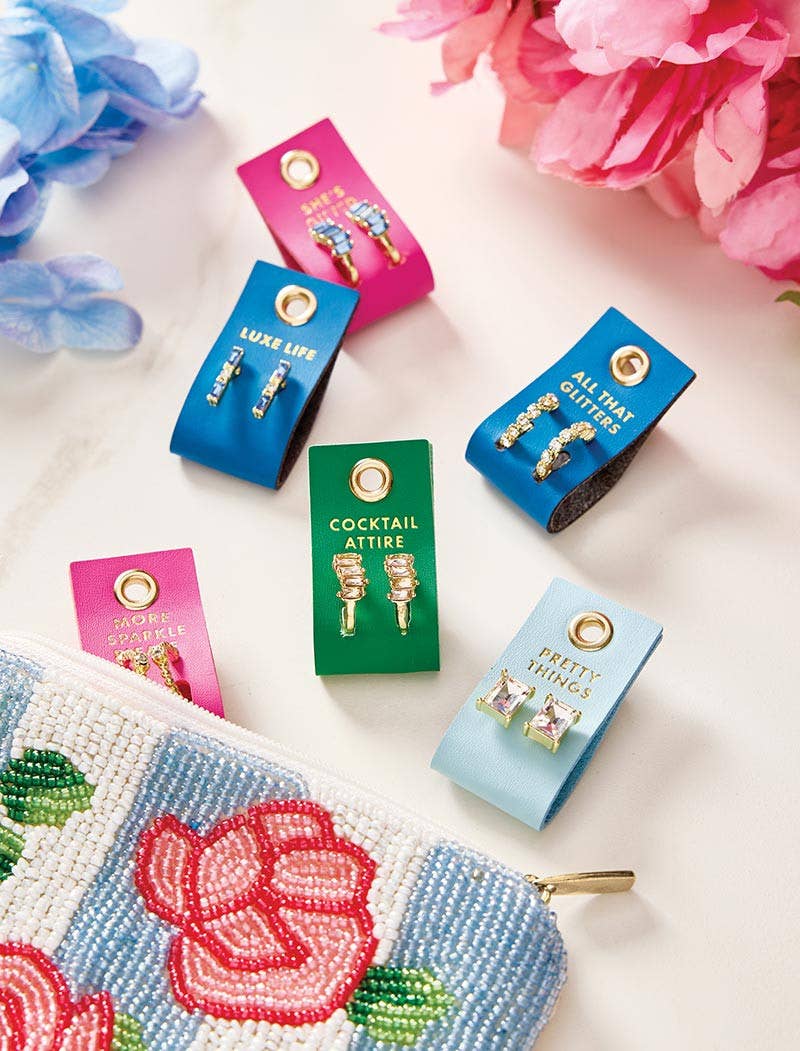 Palm Beach Stud Love Earrings - All That Glitters