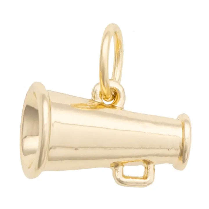Megaphone Gold Charm