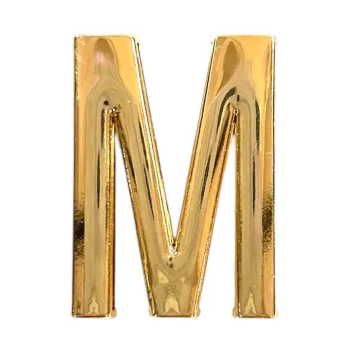 Gold Charm Letters For Stretchy Band Bracelets