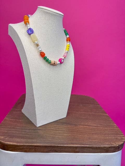 Spring Multi Bead Necklace
