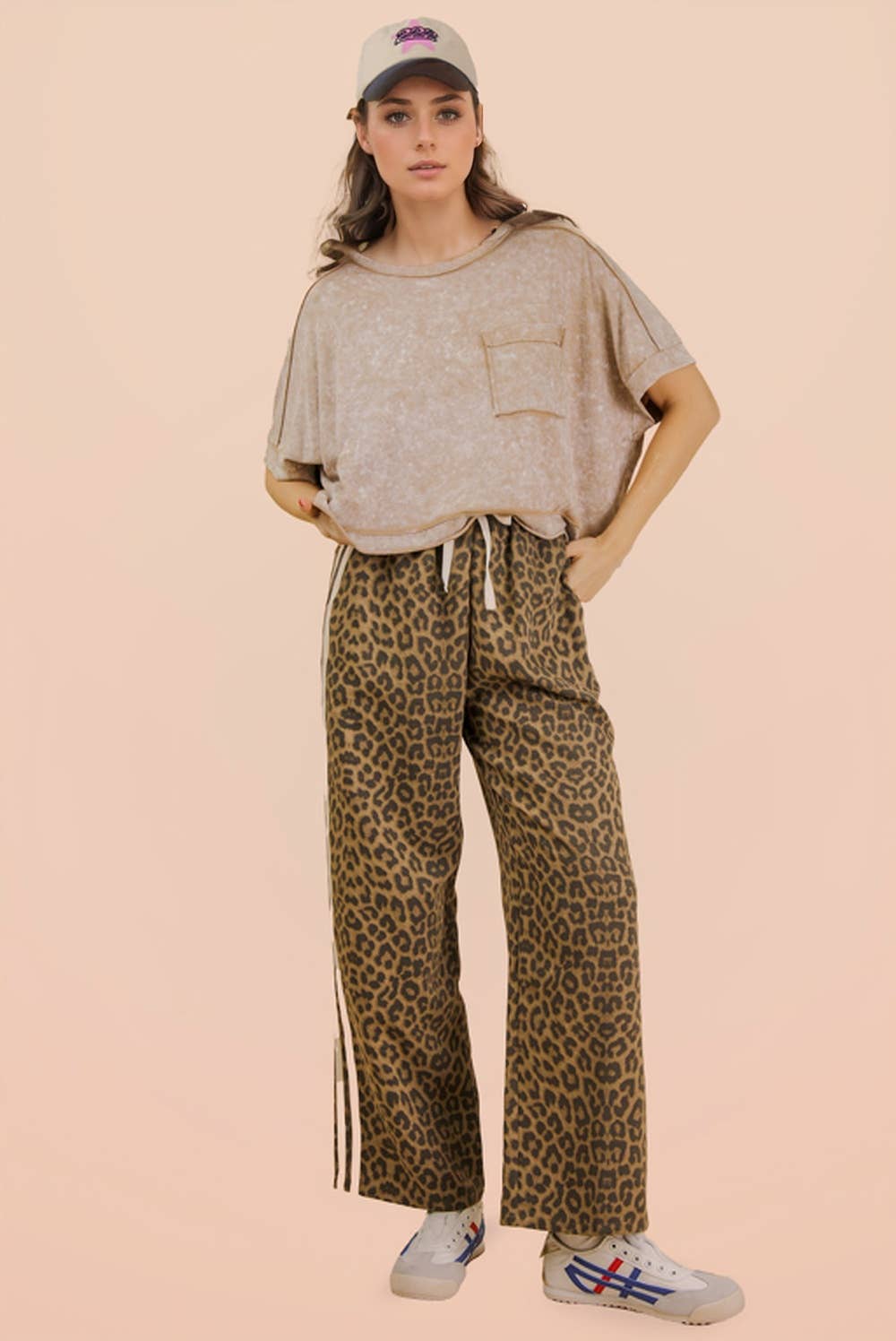 Mineral Washed Oversized Crop Comfy Knit Top