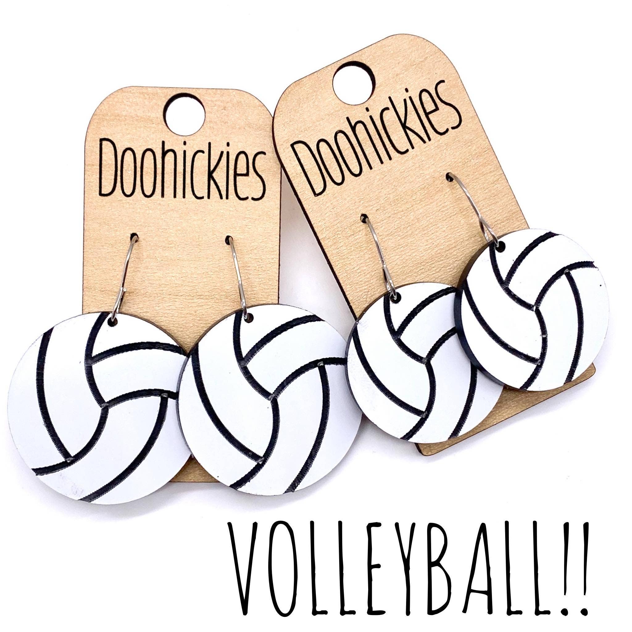 Acrylic Volleyball Dangles