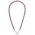 Goldie Paracord Maroon Charm Necklace