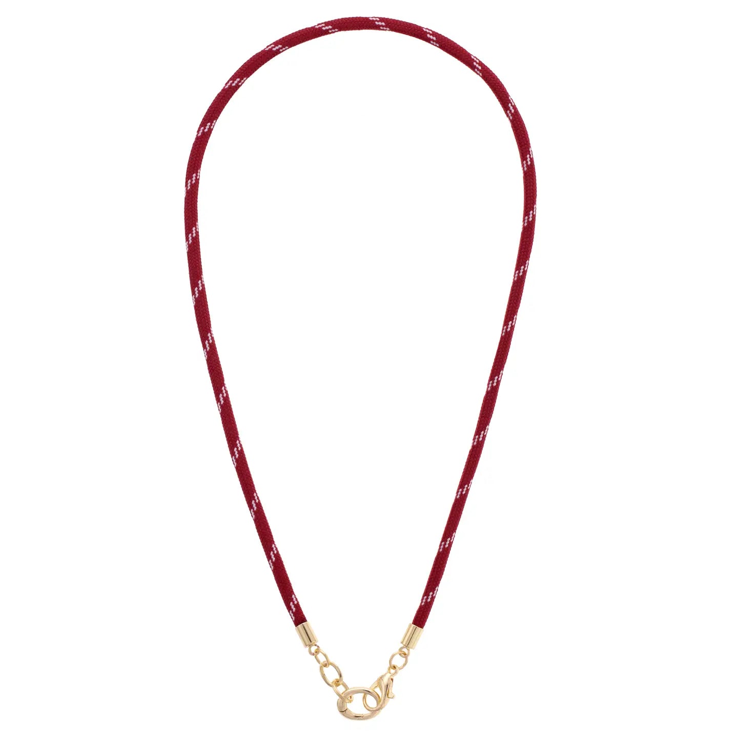Goldie Paracord Maroon Charm Necklace
