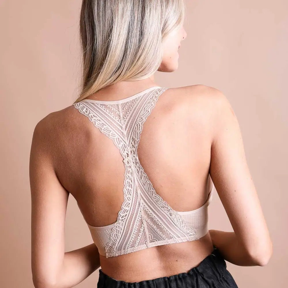 Whimsical Lace Racerback Bralette