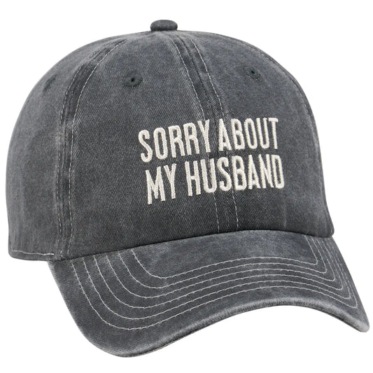 Sorry About My Husband Grey Baseball Cap