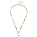 Sasha Shiny Gold Charm Necklace Base