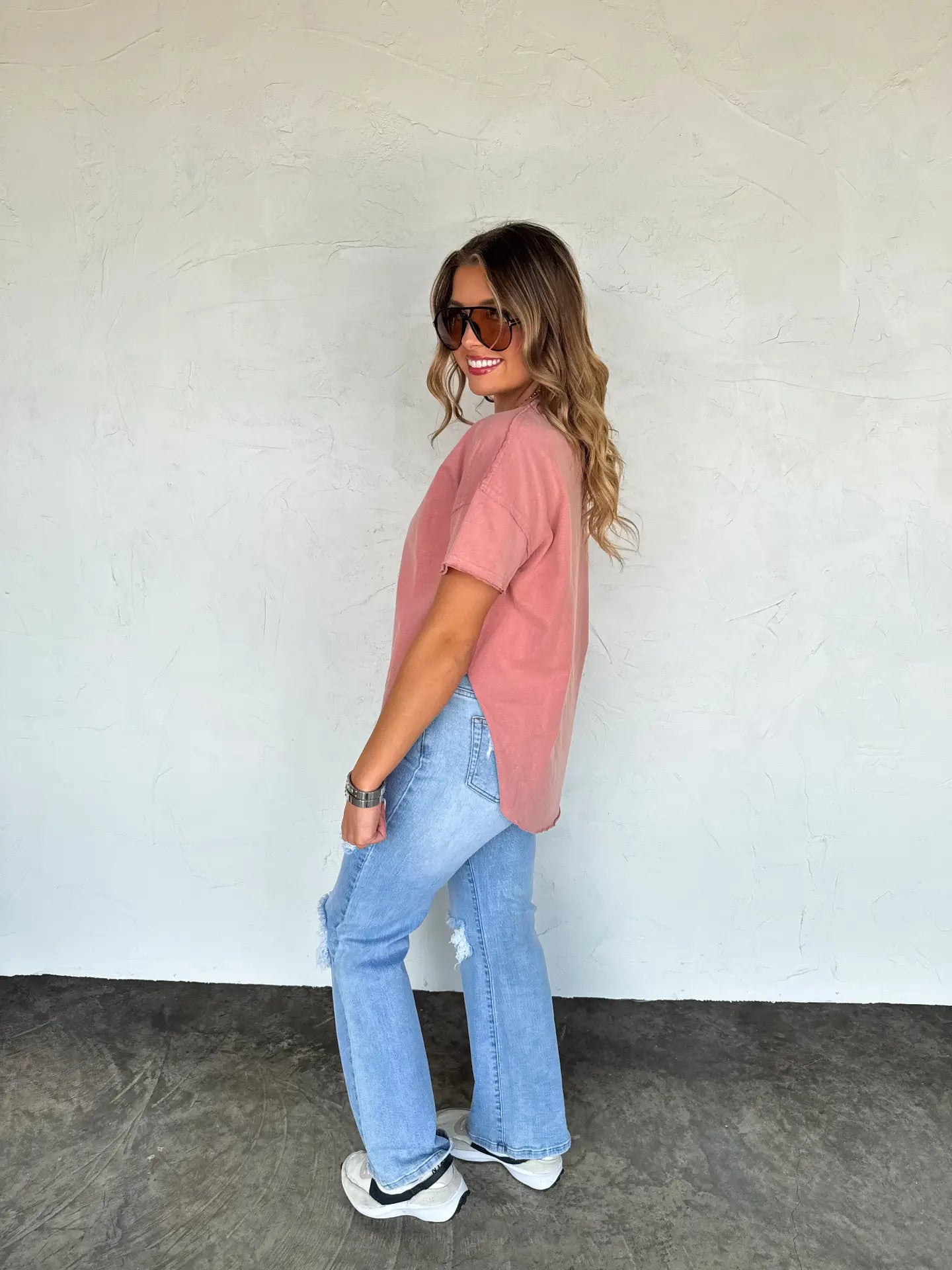 Joey Washed Cotton Boyfriend Tee