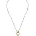 Teddy Pearl Drop Charm Necklace Base